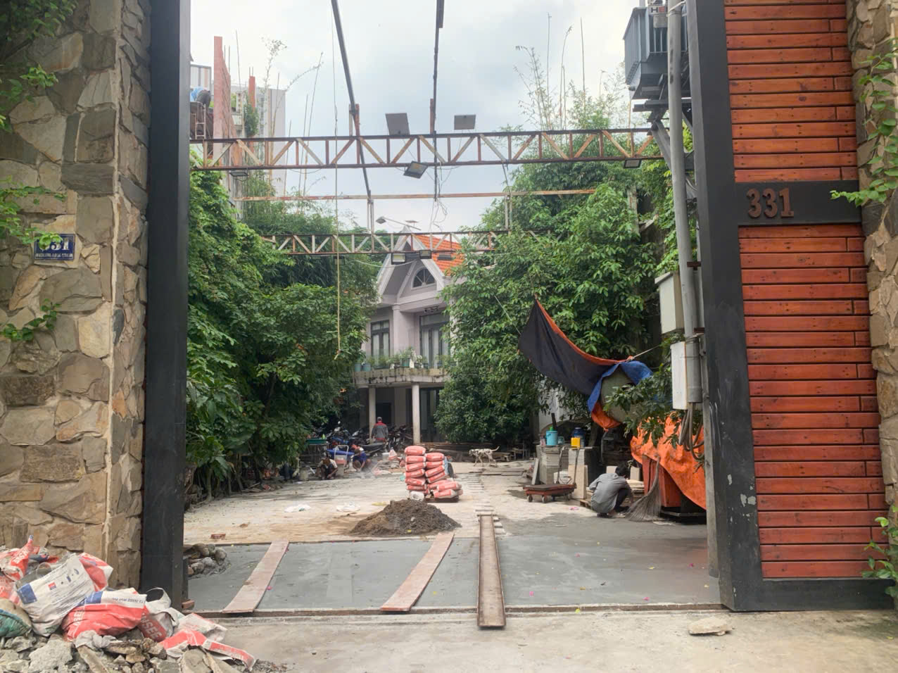 Outer view of company gate